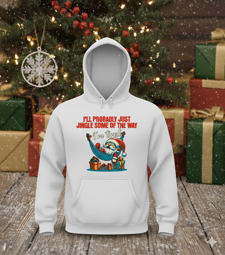 Jingle Some of the Way - Christmas Graphic Hoodie