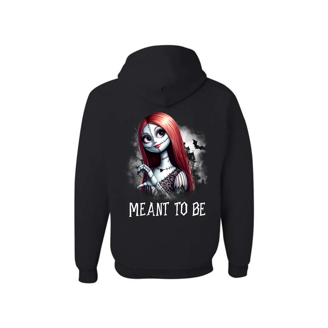 Nightmare Before Christmas couples hoodie featuring Sally in bold graphic design