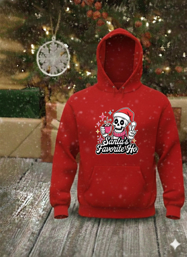 Santa's Favorite Ho - Christmas Graphic Hoodie